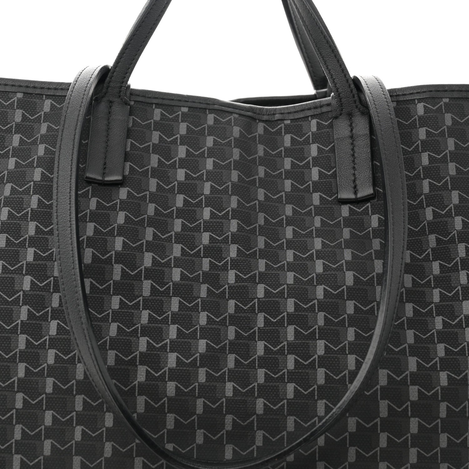Moynat Calfskin Canvas 1920 M Monogram GM Tote Black Multicolor 8 of 12