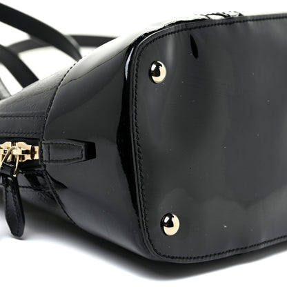 Gucci Patent Microguccissima Small Nice Top Handle Dome Bag Black 8 of 18