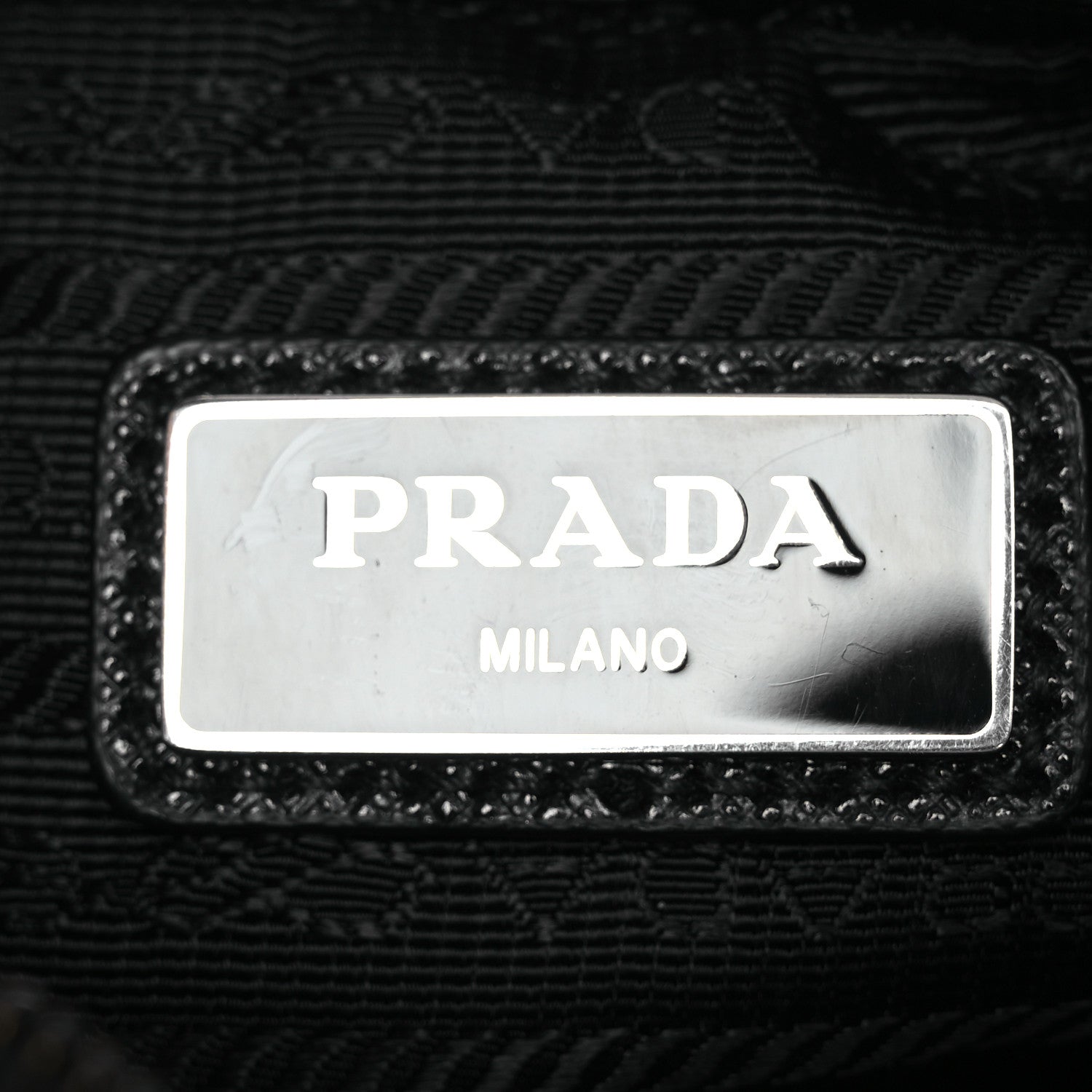 Prada Tessuto Nylon Saffiano Pocket Messenger Shoulder Bag Black 7 of 15