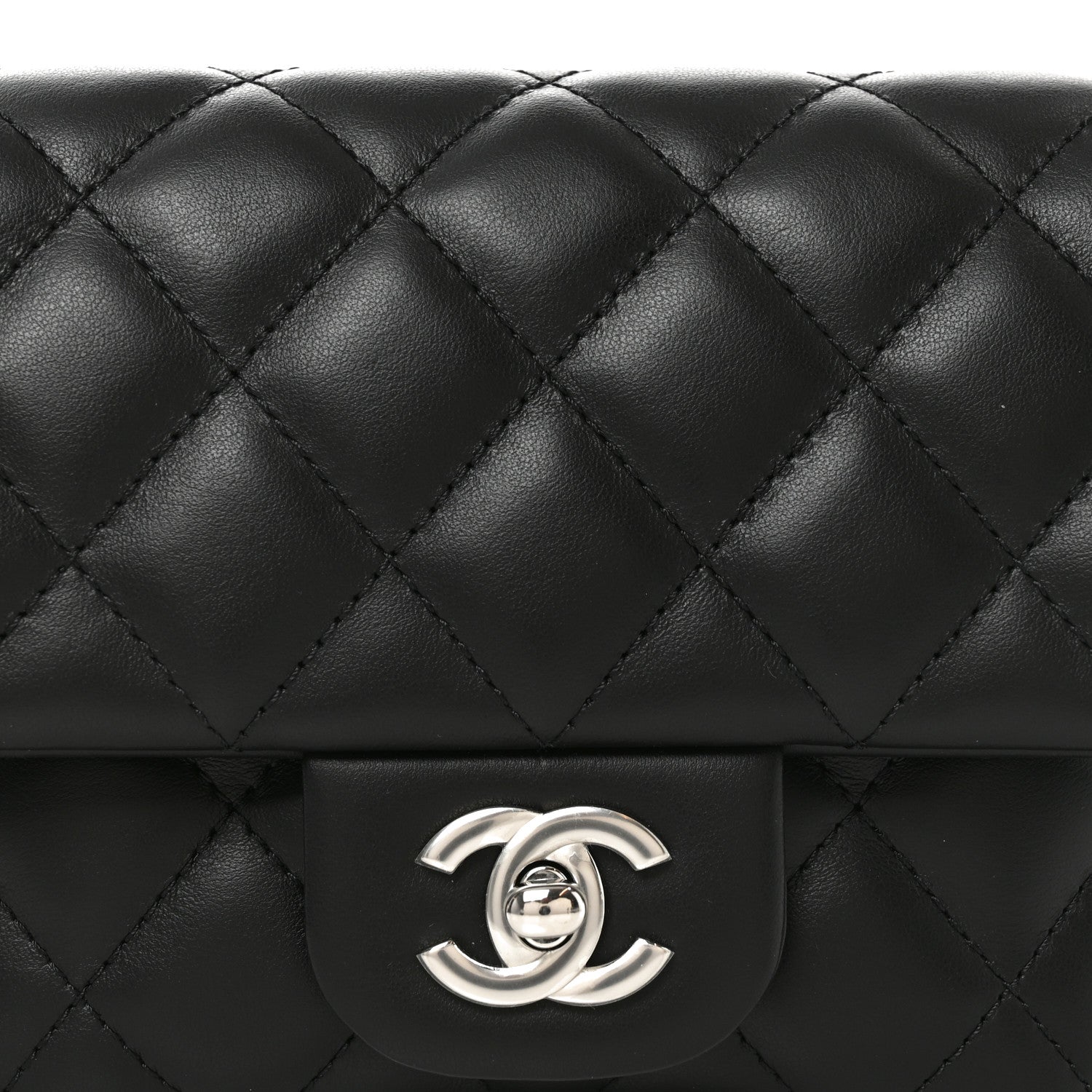 Chanel Calfskin Quilted CC Uniform Flap Belt Bag Black 8 of 10