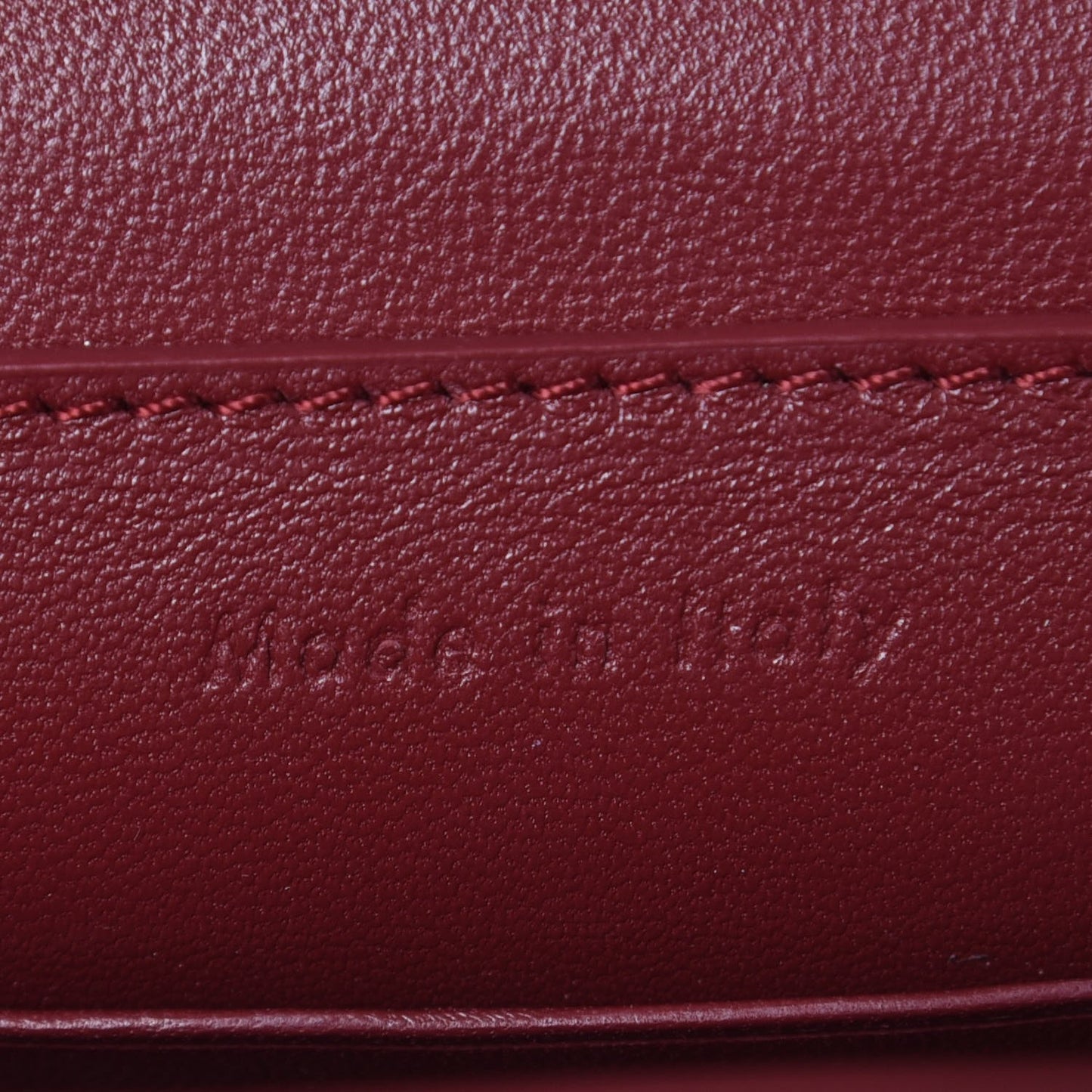 Smooth Calfskin Mini Clasp Bag Bordeaux