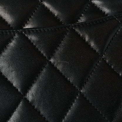 Chanel Lambskin Quilted Chanel 3 Maxi Flap Bag Black 12 of 14