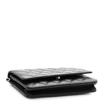 Chanel Caviar Quilted Wallet on Chain WOC Black 4 of 11