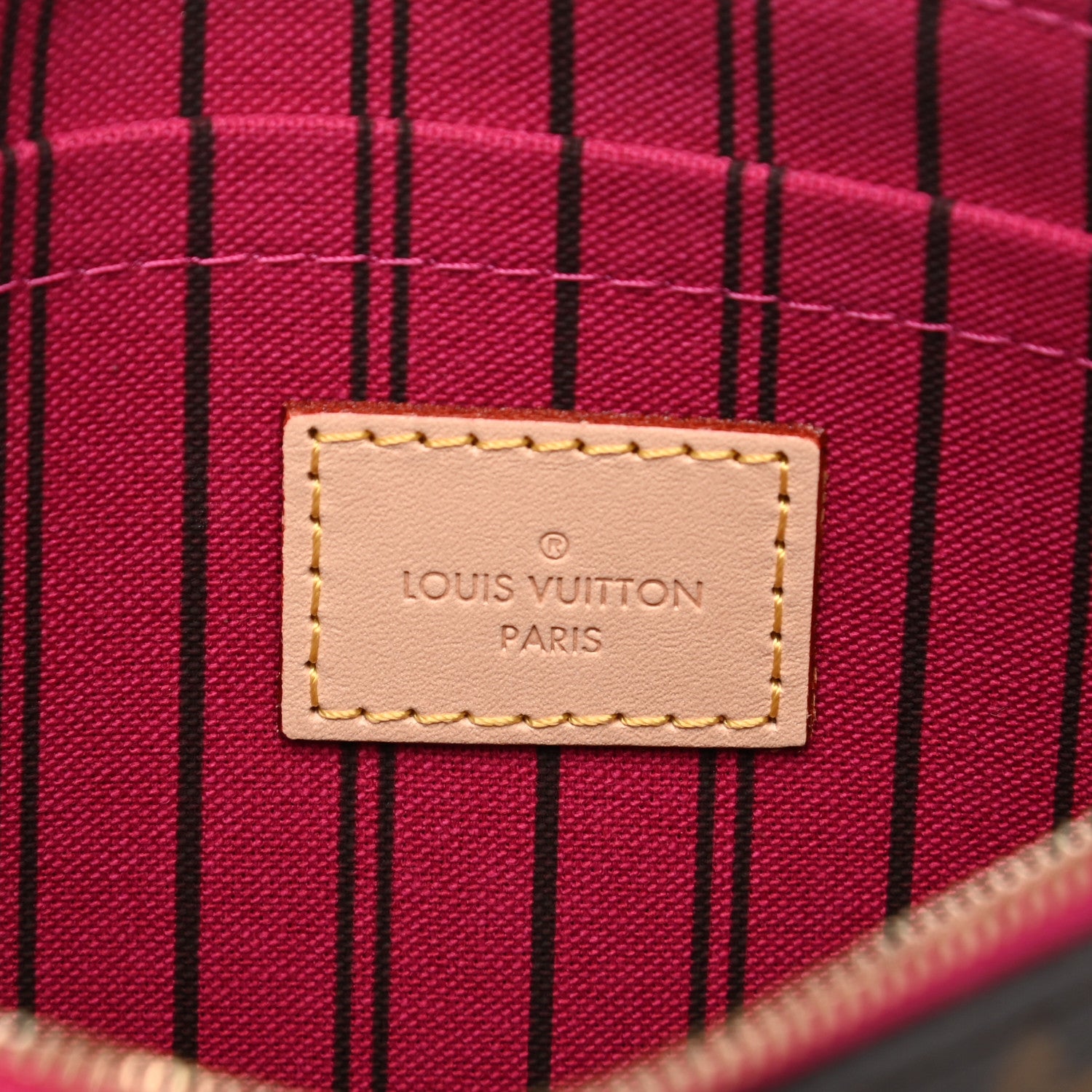 Louis Vuitton Monogram Neverfull MM GM Pochette Pivoine 8 of 8