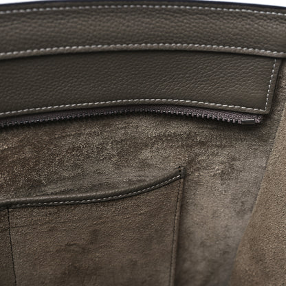 Celine Drummed Calfskin Mini Luggage Souris 10 of 12