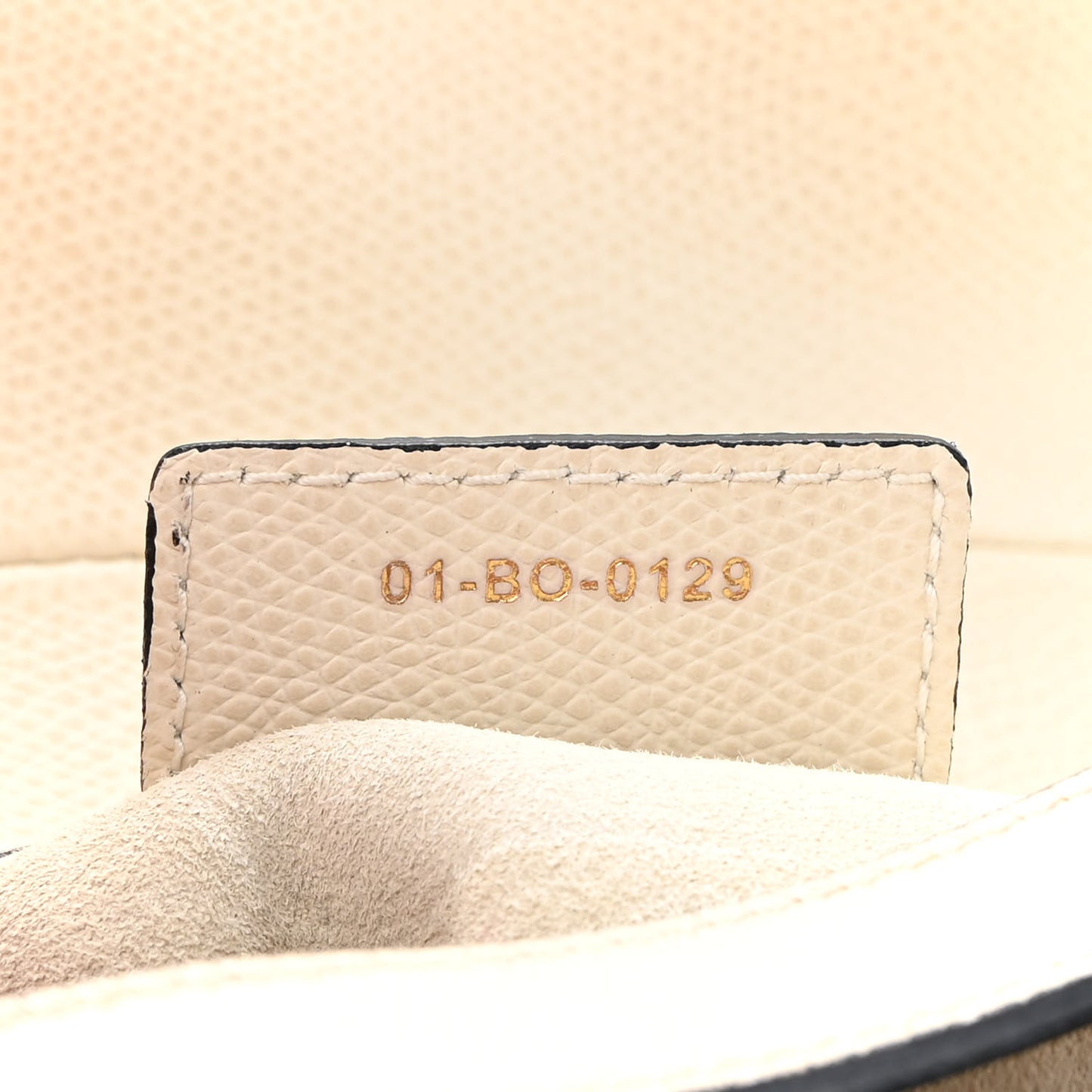 Grained Calfskin Saddle Bag White