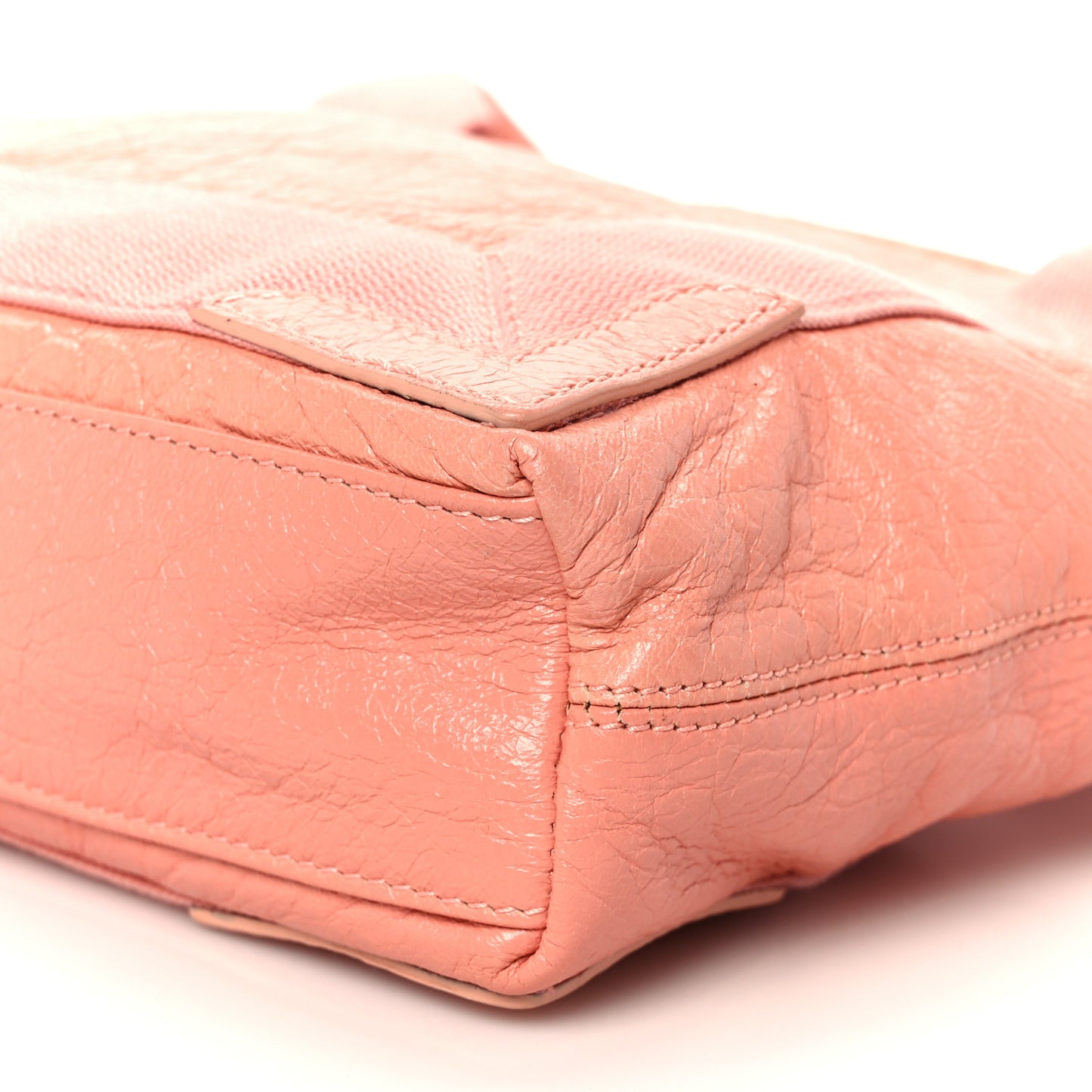Agneau Stadio Ruban Viscose Navy Cabas XS Rose Ballerine