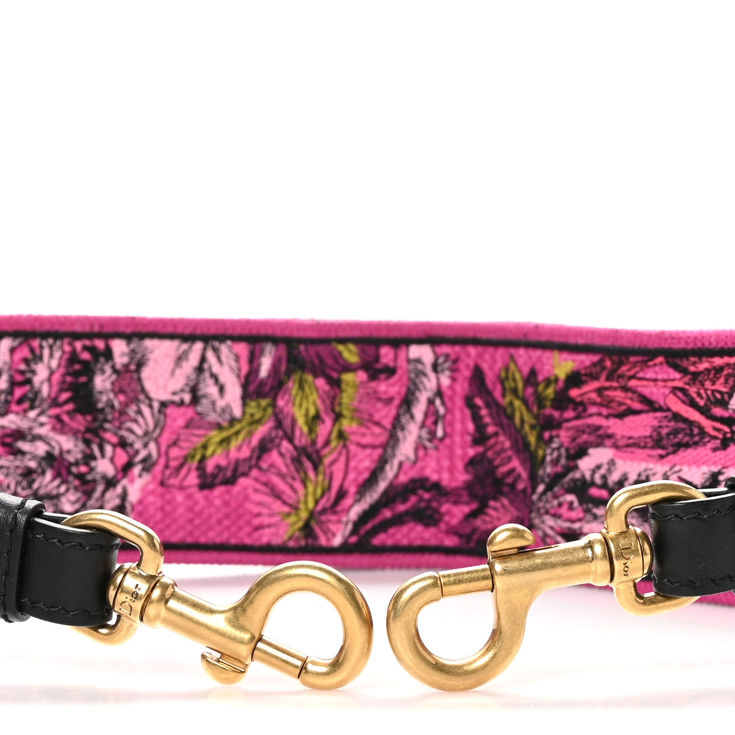 Christian Dior Canvas Toile de Jouy Voyage Shoulder Strap Fuchsia Multicolor 3 of 4