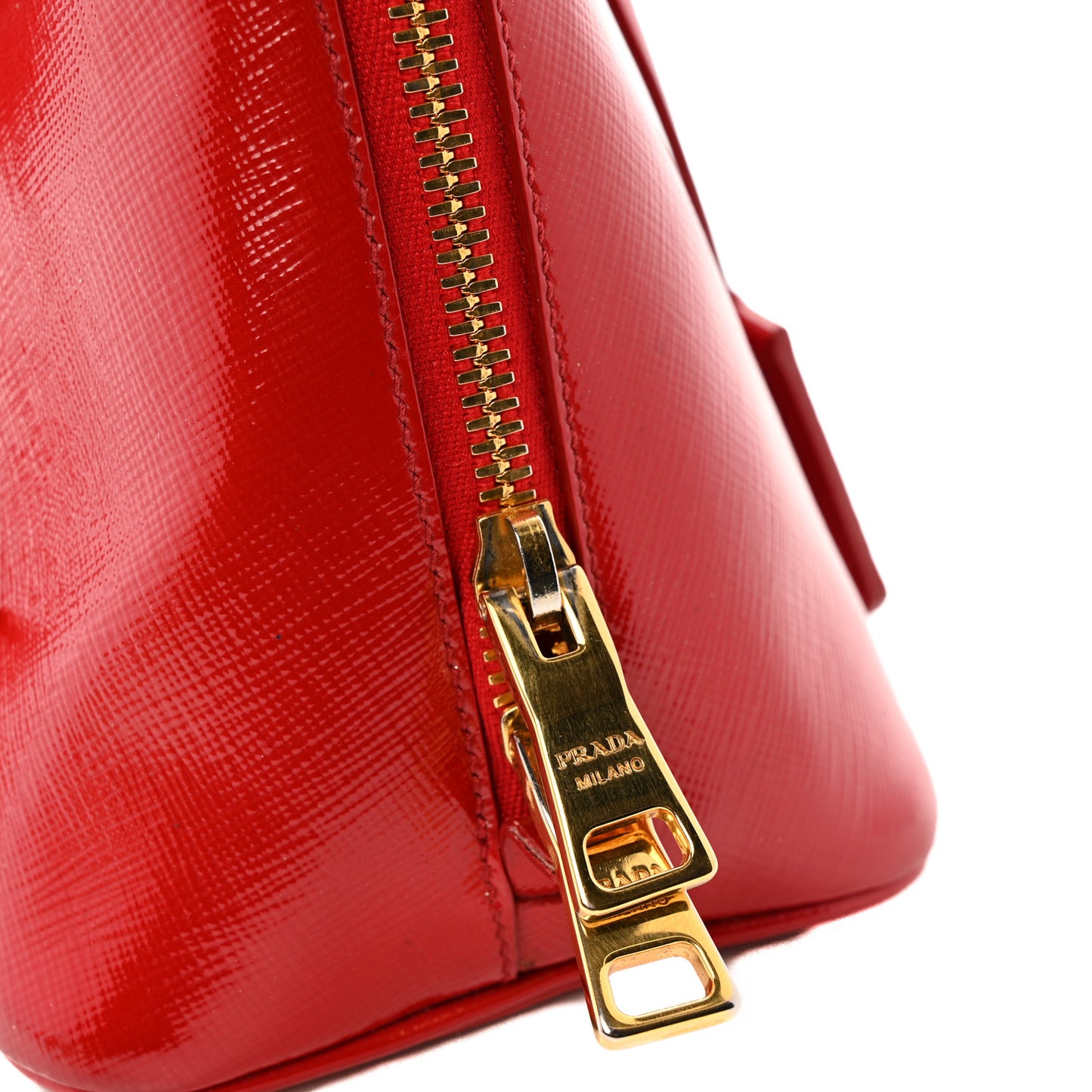 Saffiano Vernice Small Promenade Tote Rosso