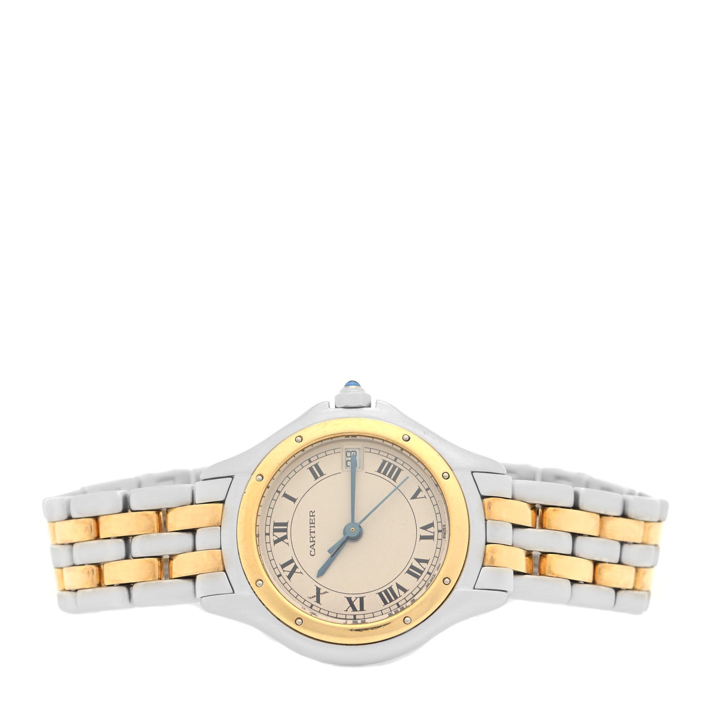Stainless Steel 18K Yellow Gold 26mm Cougar Quartz Watch