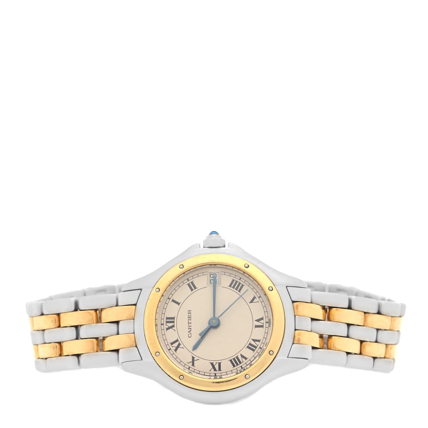 Cartier Stainless Steel 18K Yellow Gold 26mm Cougar Quartz Watch 2 of 5