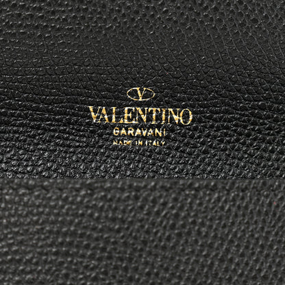Valentino Garavani Grainy Calfskin Vlogo Signature Pouch Black 7 of 8