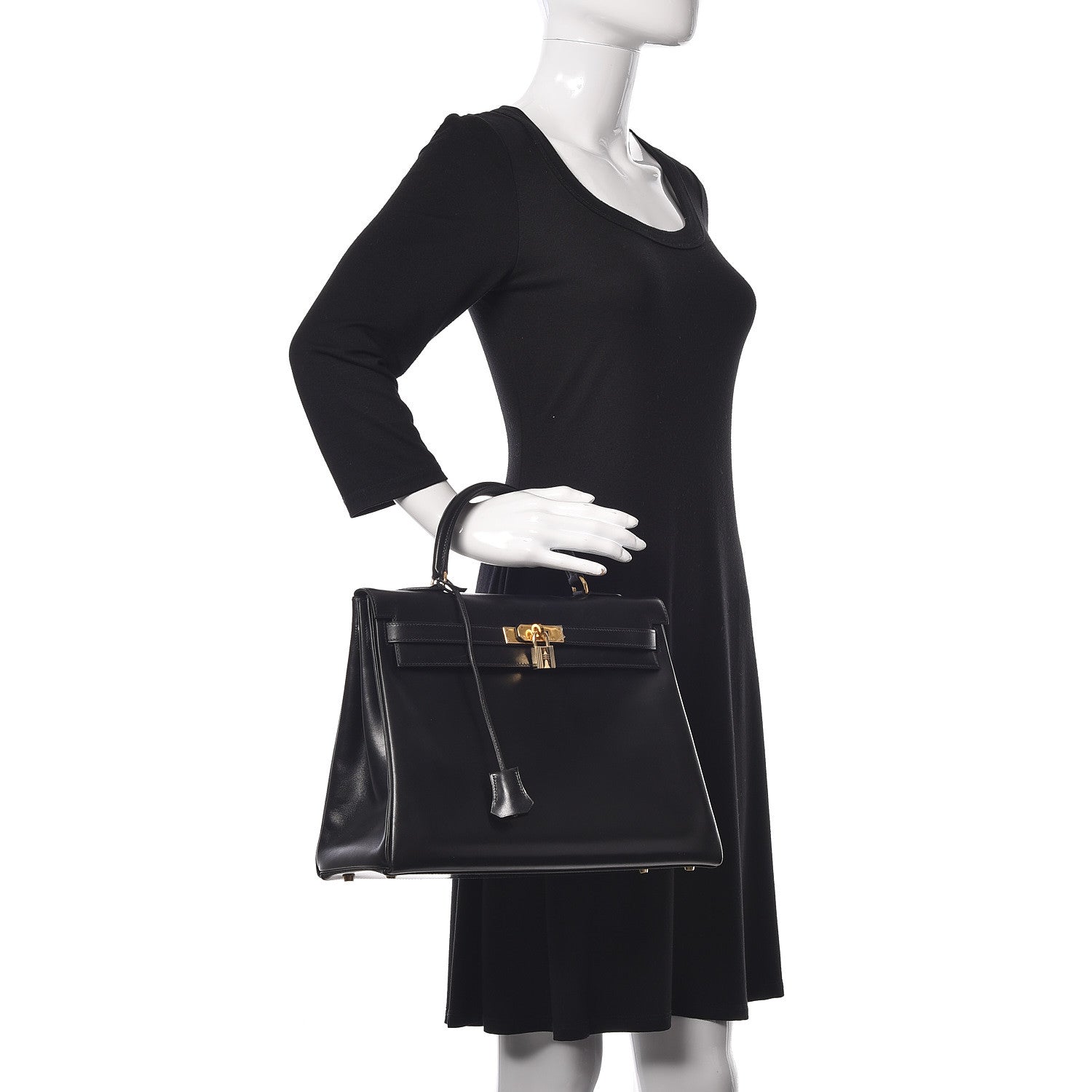 Hermes Box Kelly Retourne 35 Black 2 of 11