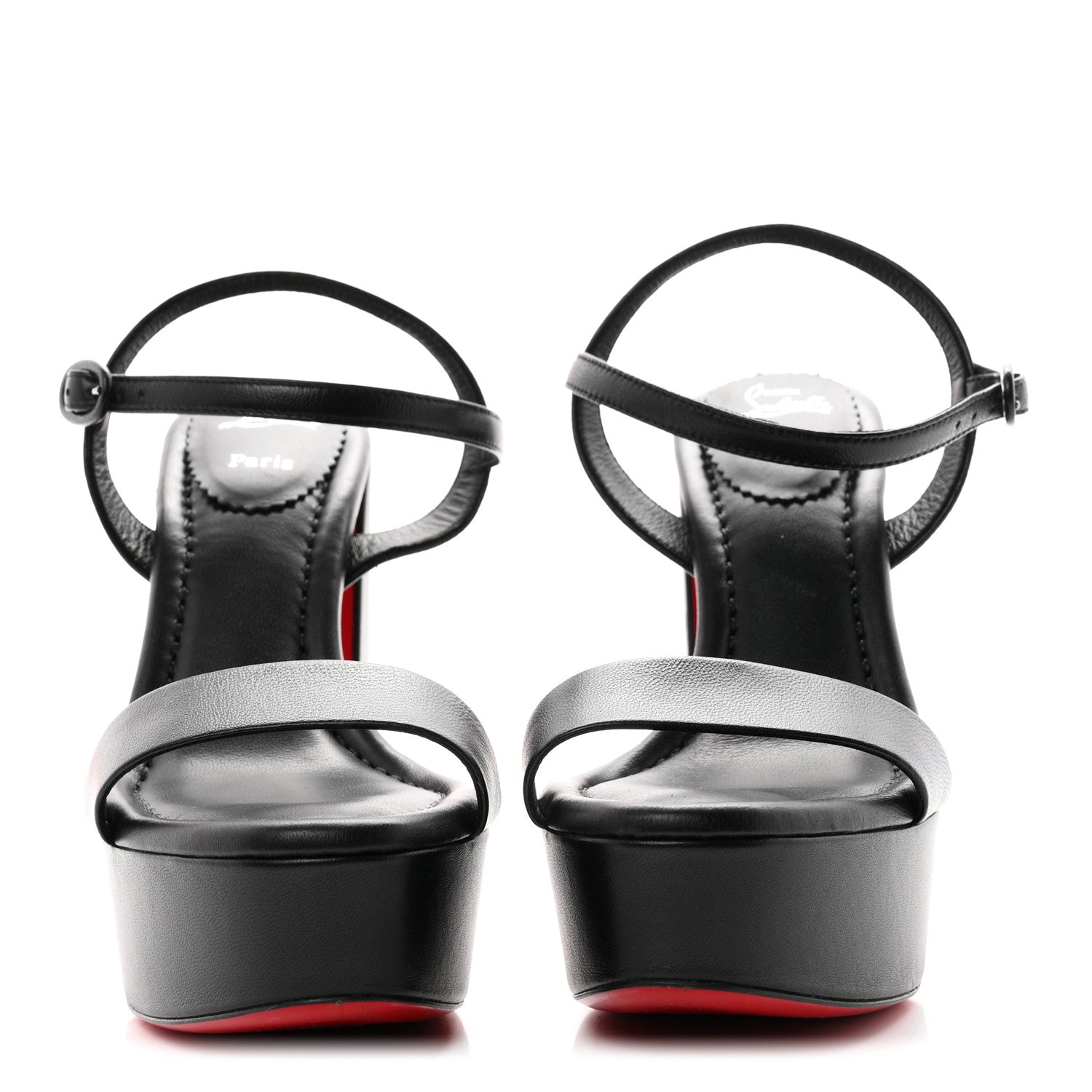 Christian Louboutin Nappa Movida Sabina Jane 130 Sandals 36 Black 3 of 8