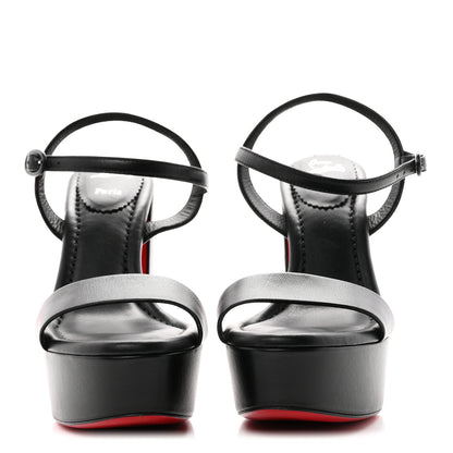 Christian Louboutin Nappa Movida Sabina Jane 130 Sandals 36 Black 3 of 8