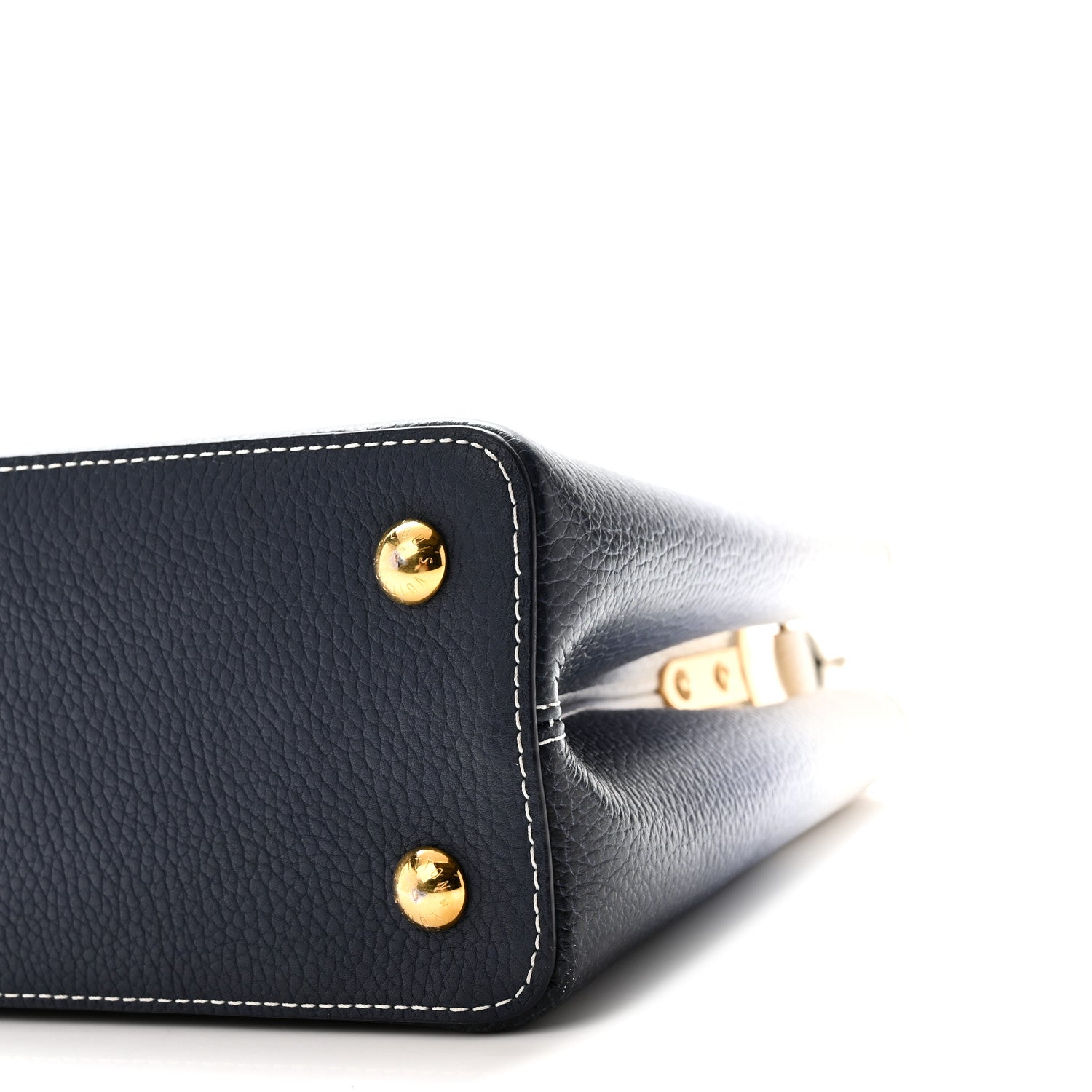Louis Vuitton Taurillon Capucines PM Blue Marine 9 of 9