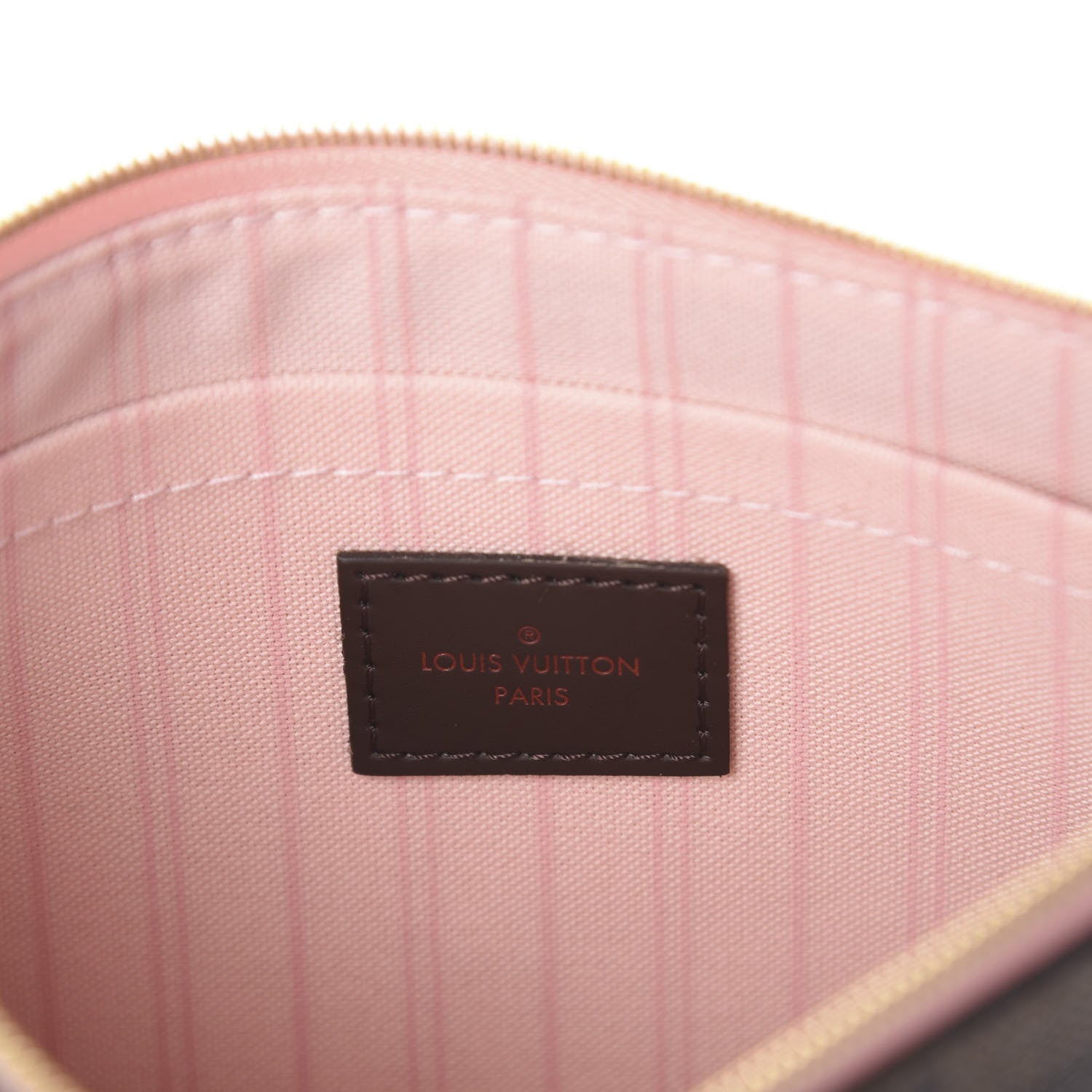 Louis Vuitton Damier Ebene Neverfull MM GM Pochette Rose Ballerine 5 of 5