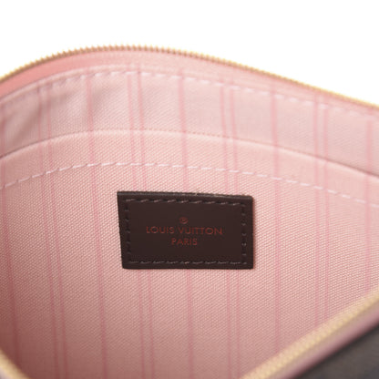 Louis Vuitton Damier Ebene Neverfull MM GM Pochette Rose Ballerine 5 of 5