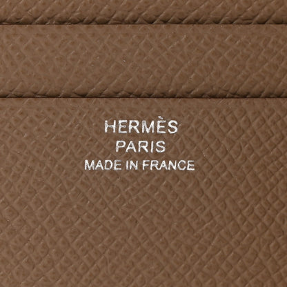 Hermes Epsom MC2 Euclide Card Holder Case Etoupe 6 of 8