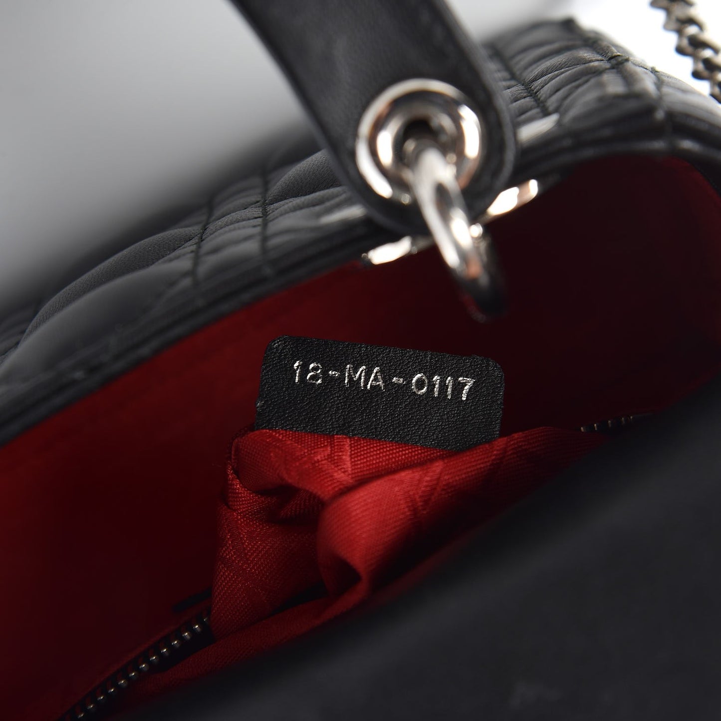 Lambskin Cannage Mini Lady Dior Black