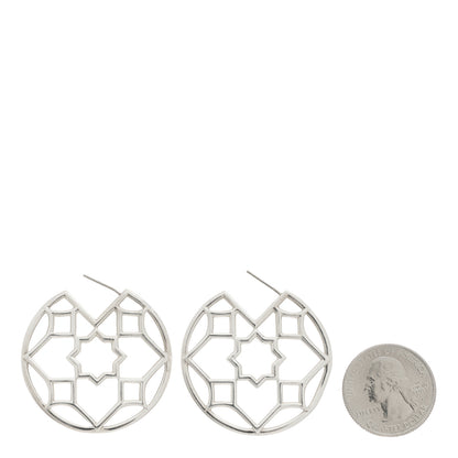 Tiffany Sterling Silver Paloma Picasso Marrakesh Hoop Earrings 1 of 3