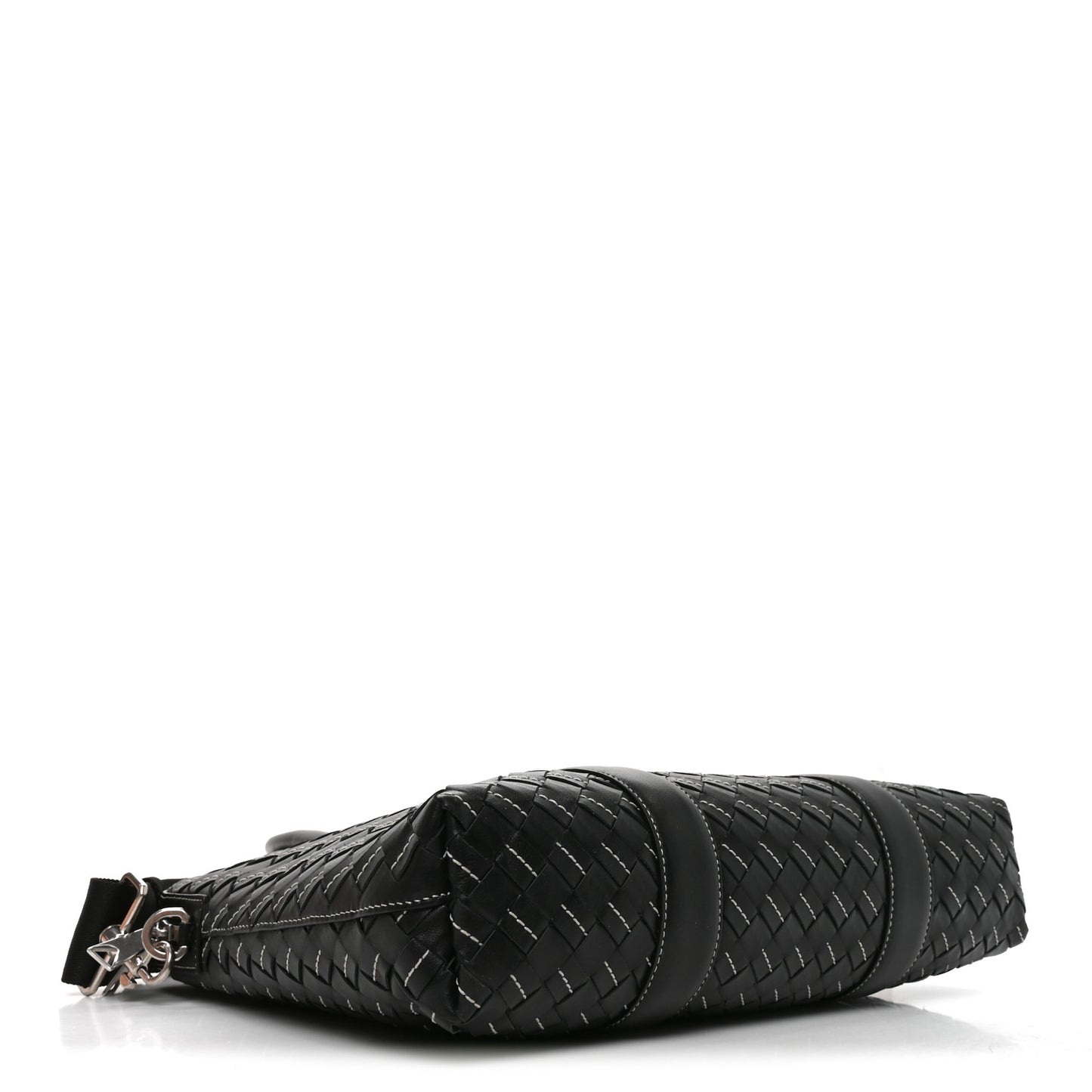 Nappa Intrecciato Medium Briefcase Black