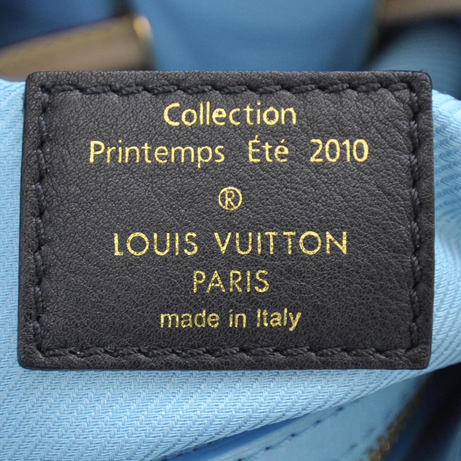Louis Vuitton Monogram Cheche Gypsy GM Bag Blue 8 of 14