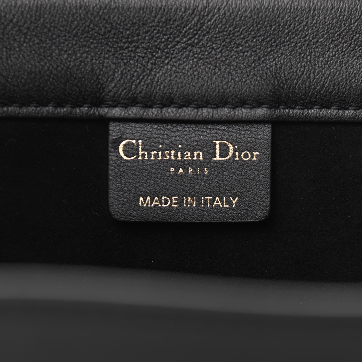 Christian Dior Calfskin Embossed Large Book Tote Black 6 of 10