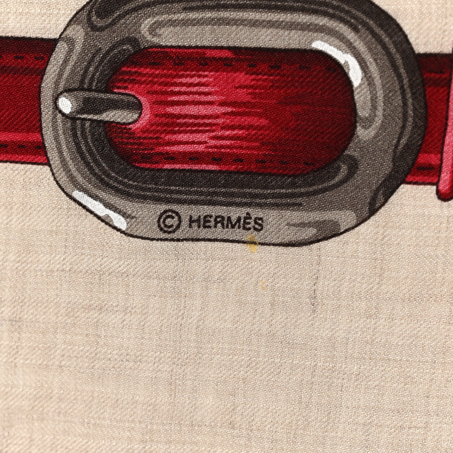 Hermes Cashmere Silk Coaching Shawl 140 5 of 6