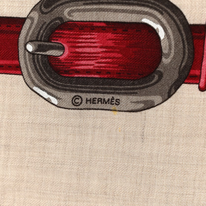 Hermes Cashmere Silk Coaching Shawl 140 5 of 6