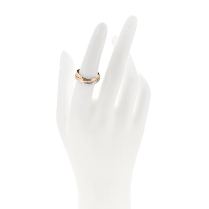 Cartier 18K Pink Yellow White Gold Small Trinity Ring 53 6.25 2 of 5