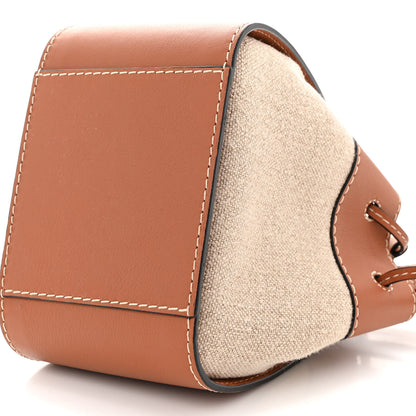 Loewe Calfskin Canvas Mini Hammock Shoulder Bag Natural Tan 10 of 10