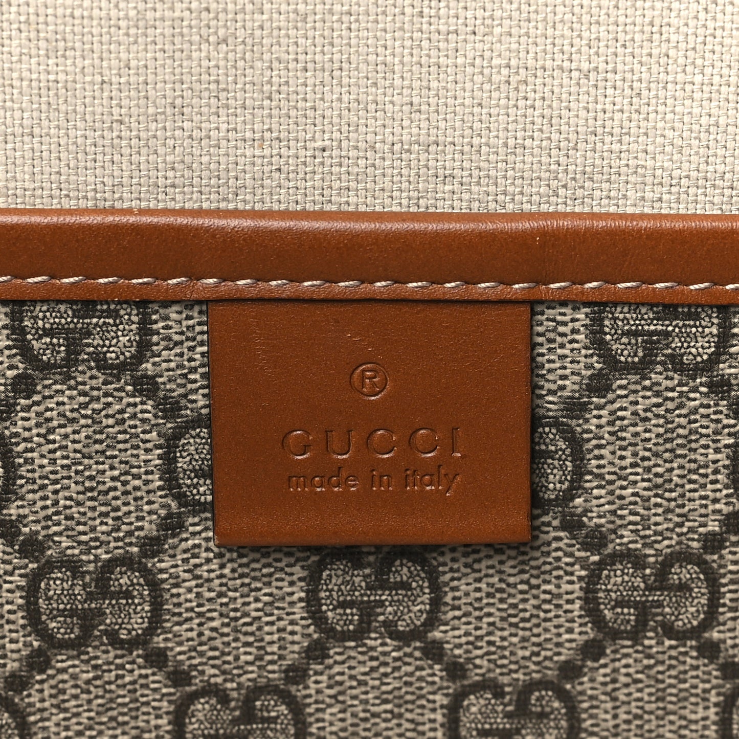GG Plus Monogram Medium Signature Web Loop Tote Light Brown