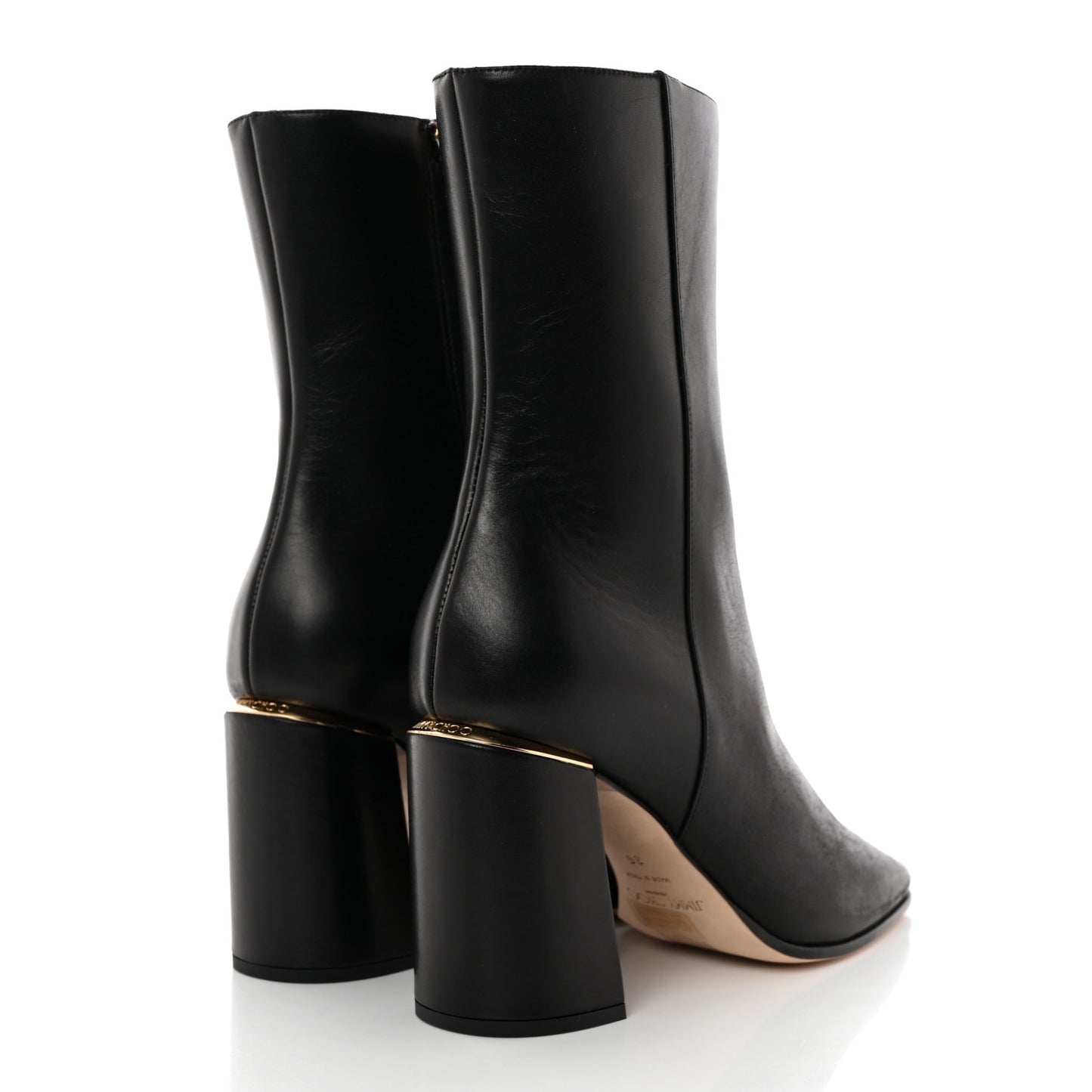 Calfskin Loren 85 Ankle Boots 36 Black