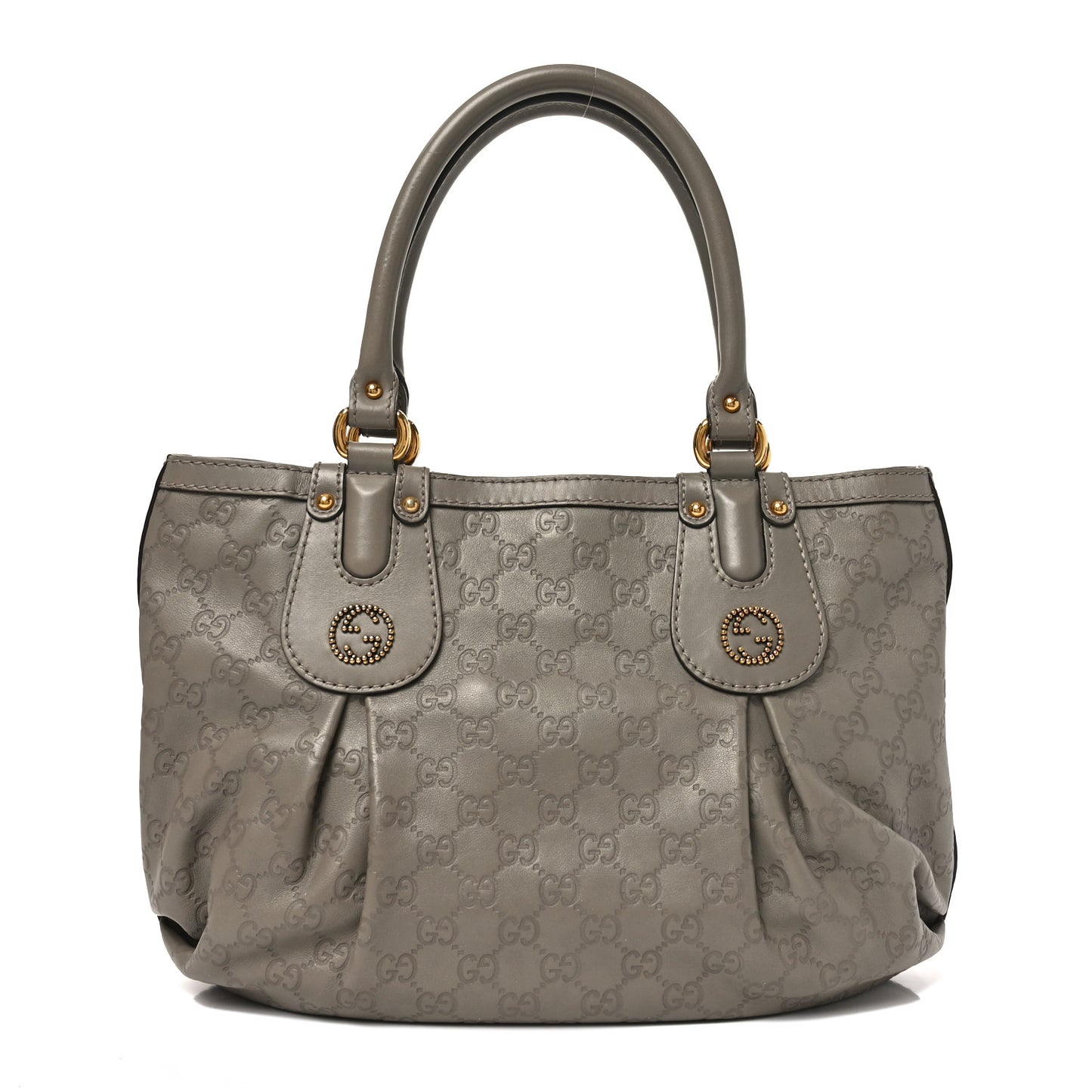 Guccissima Medium Scarlett Stud Tote Grey