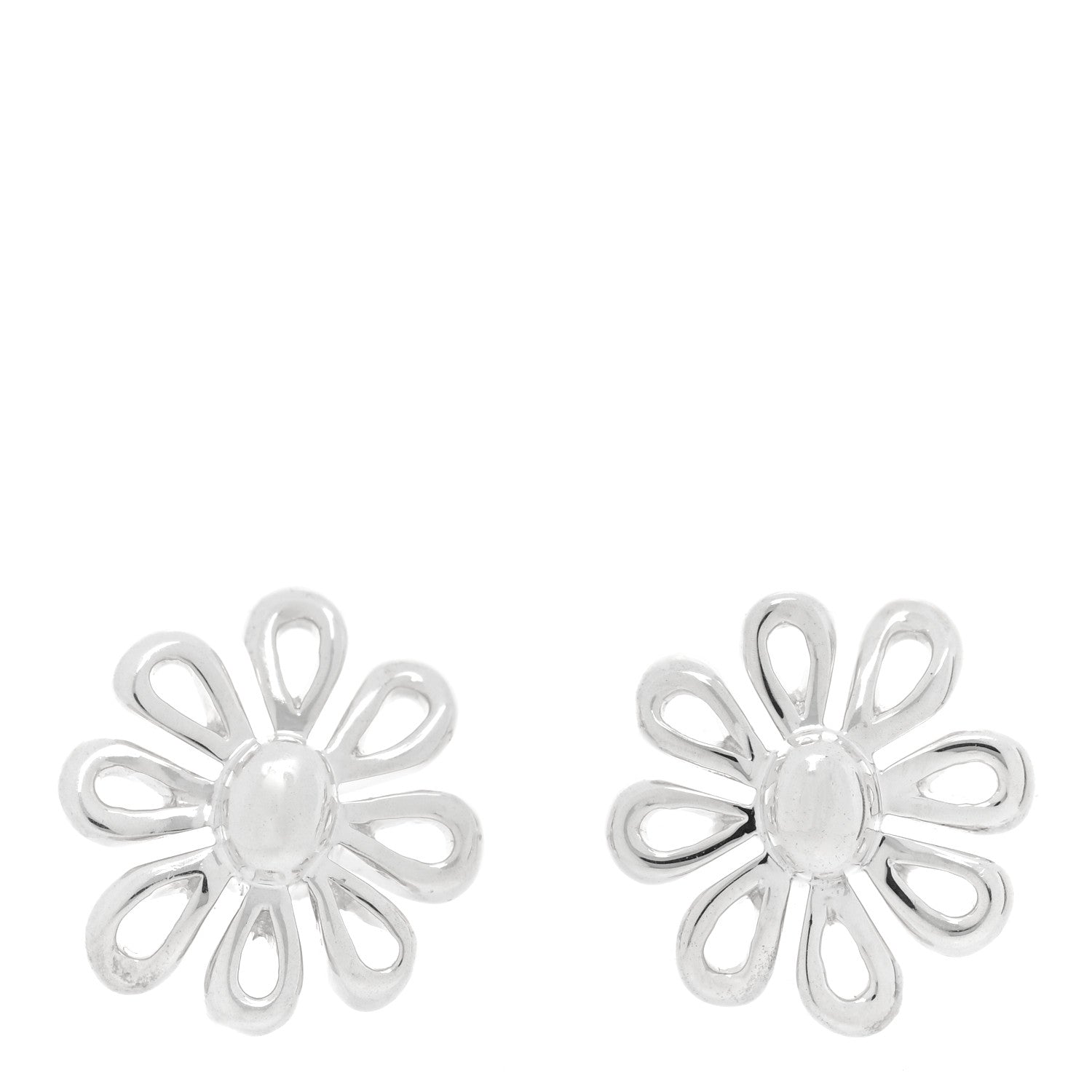 Tiffany Sterling Silver Paloma Picasso Daisy Earrings 1 of 5