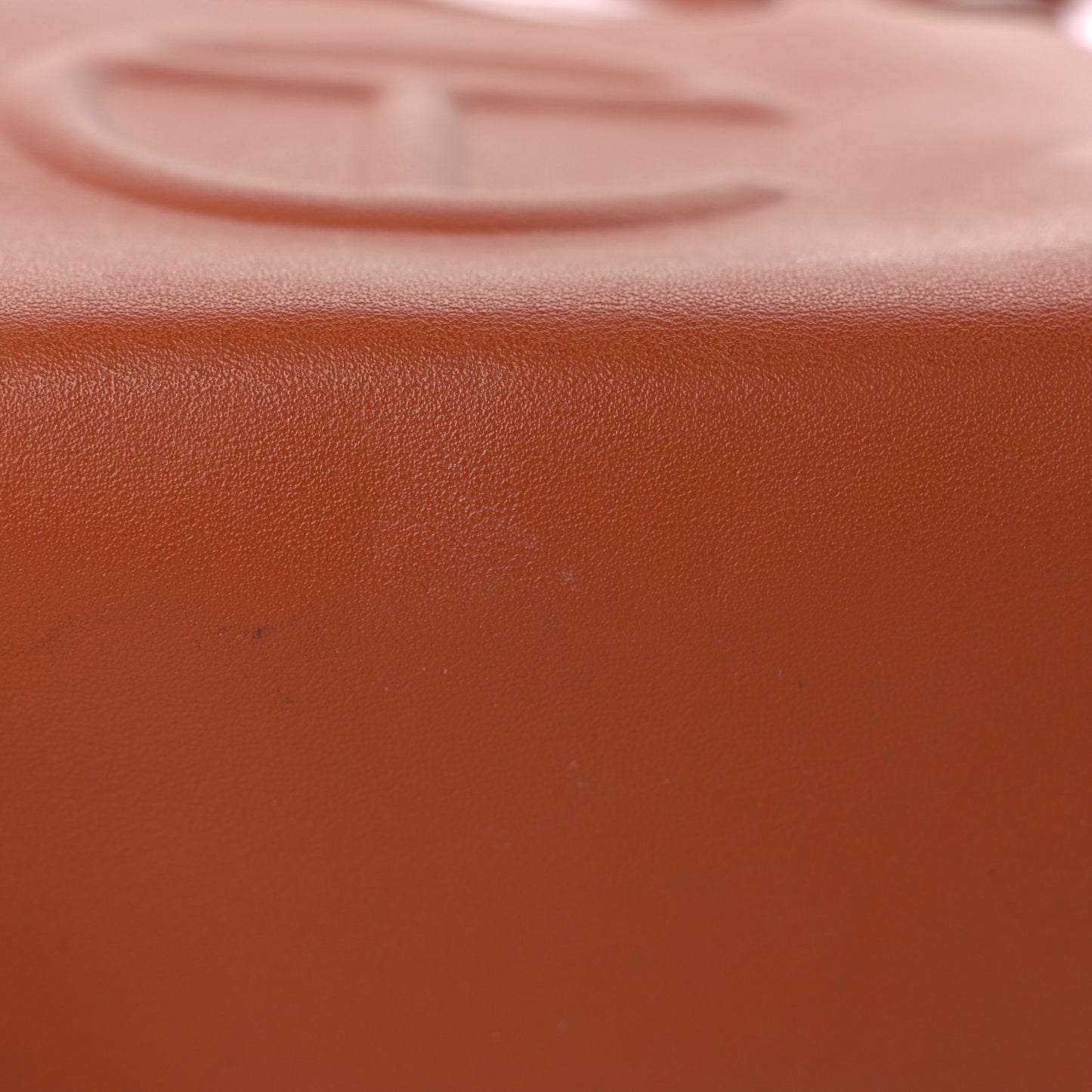 Vegan Leather Small Shopping Bag Tan
