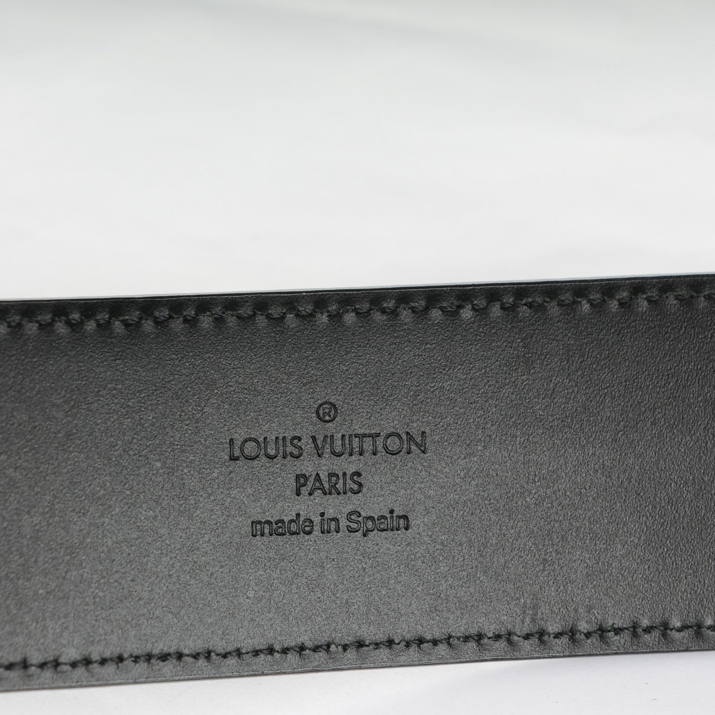 Damier Graphite 40mm LV Initiales Belt 95 38