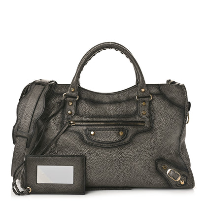 Balenciaga Grained Calfskin Classic Gold Hardware City Ombre Grey Gradient 1 of 13