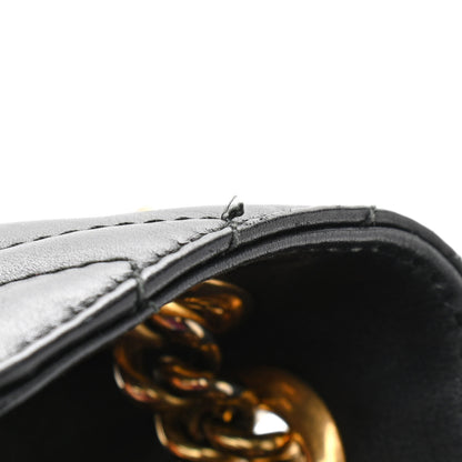 Gucci Calfskin Matelasse Small GG Marmont Shoulder Bag Black 11 of 11