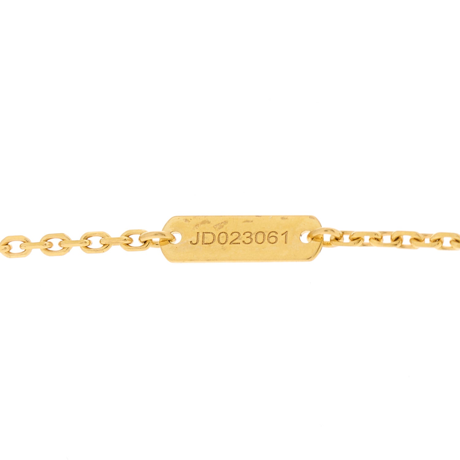 Van Cleef & Arpels 18K Yellow Gold Guilloche Vintage Alhambra Pendant Necklace 5 of 6
