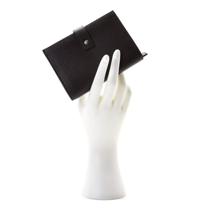 Saint Laurent Grained Calfskin Sac De Jour Compact Wallet Black Tulipe 9 of 9