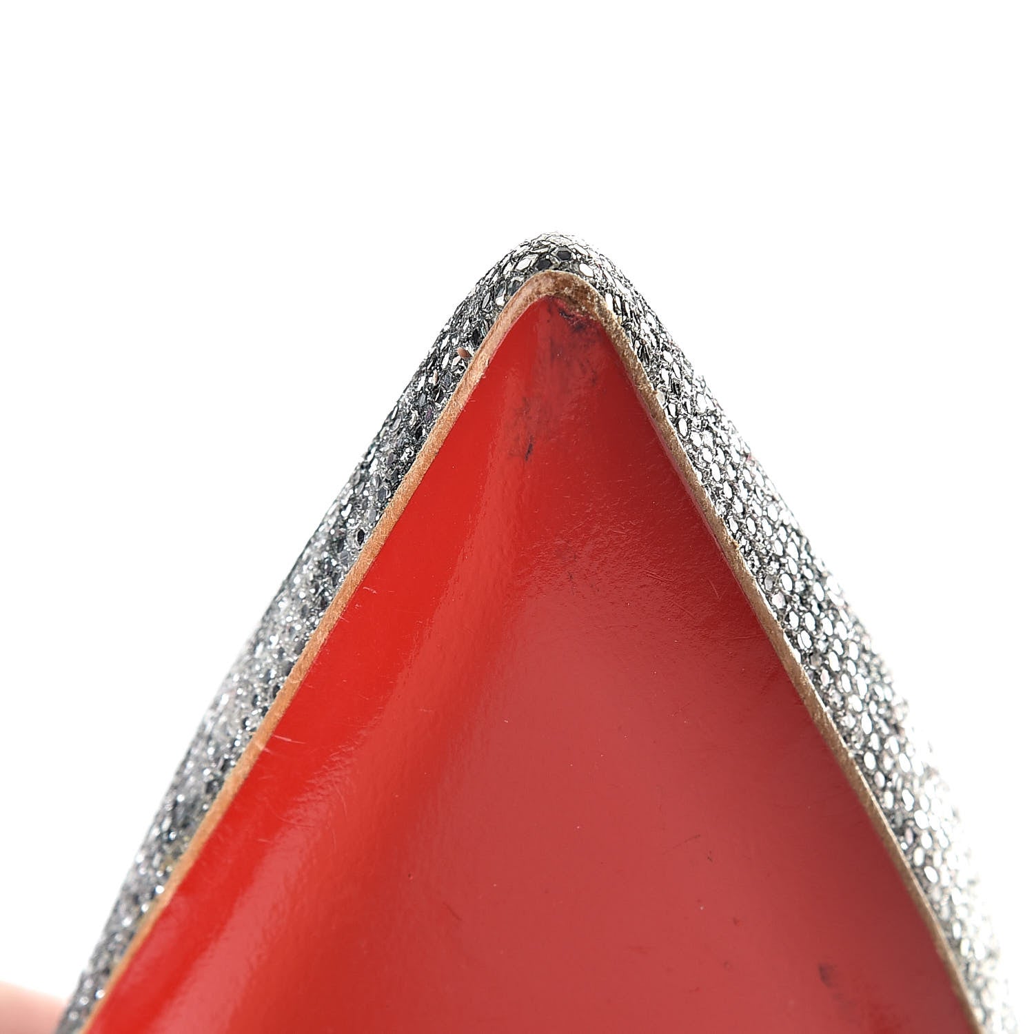 Christian Louboutin Glitter Sirene Pigalle Follies 100 Pumps 37.5 Silver 8 of 8