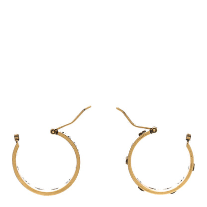Christian Dior Metal Small J'Adior Star Hoop Earrings Aged Gold 3 of 5