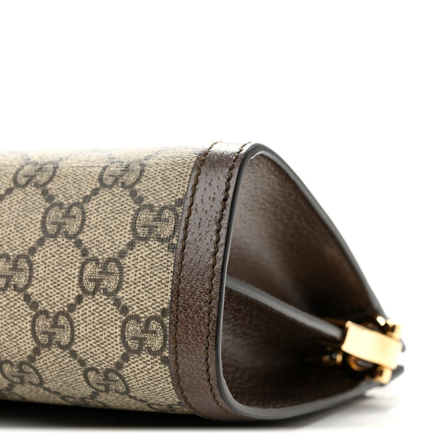 Gucci GG Supreme Monogram Web Small Ophidia Chain Shoulder Bag Brown 10 of 11