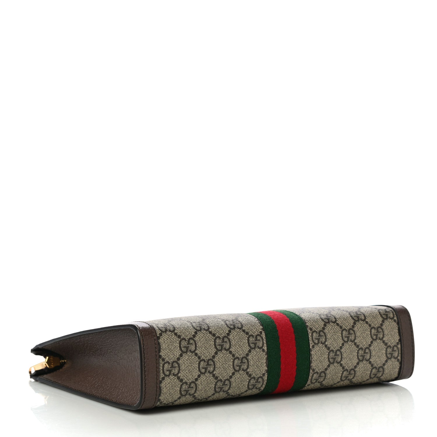 Gucci GG Supreme Monogram Web Ophidia Pouch Brown 4 of 11