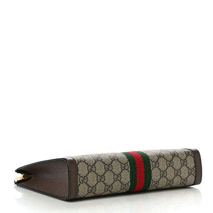 Gucci GG Supreme Monogram Web Ophidia Pouch Brown 4 of 11