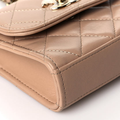 Chanel Lambskin Quilted Mini Trendy CC Clutch With Chain 8 of 10