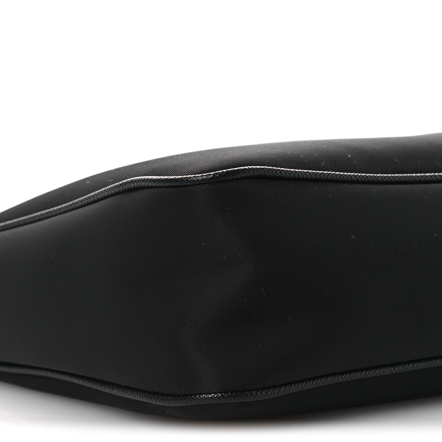 Prada Re-Nylon Saffiano Pocket Zippered Shoulder Bag Black 10 of 11