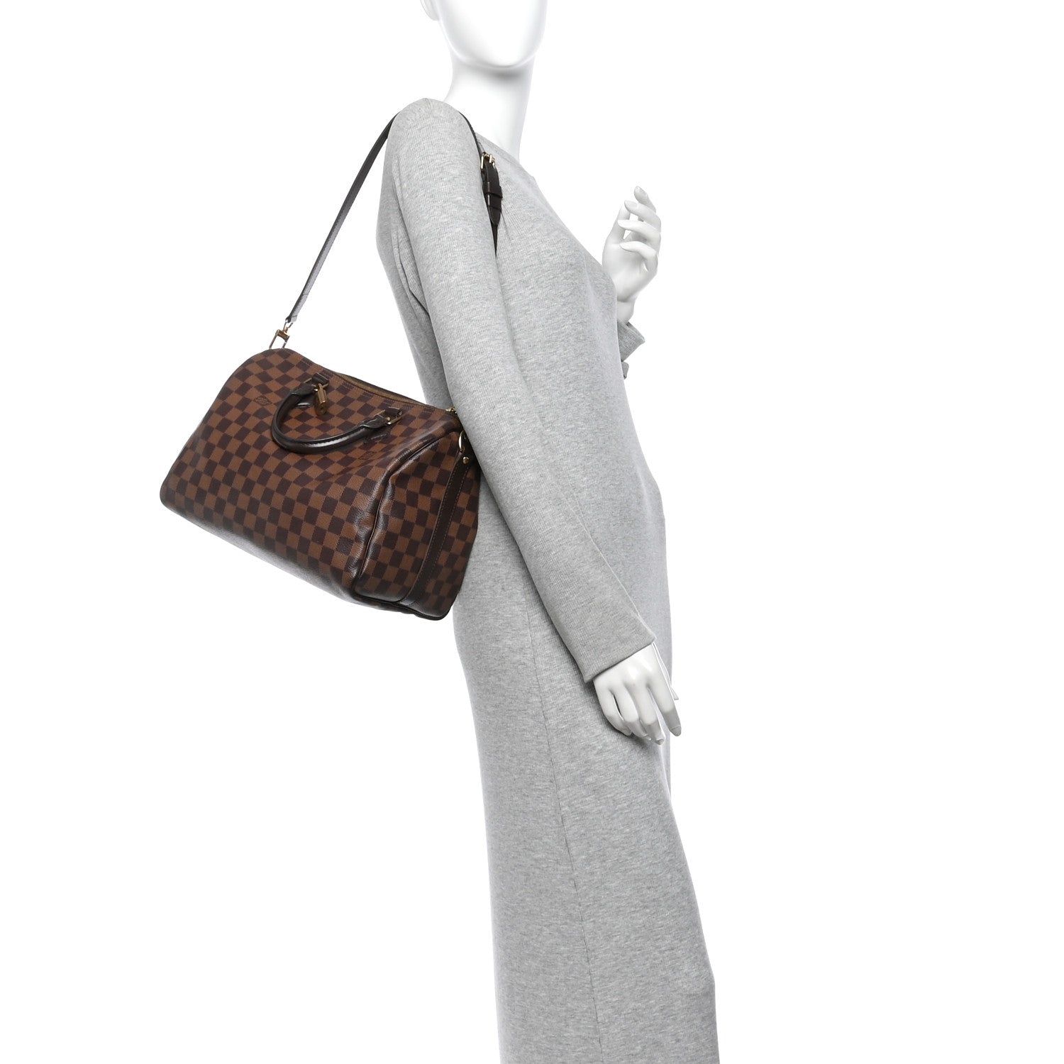 Louis Vuitton Damier Ebene Speedy Bandouliere 30 2 of 10